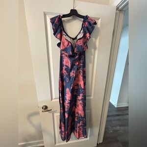 Floral Ruffle Maxi Dress